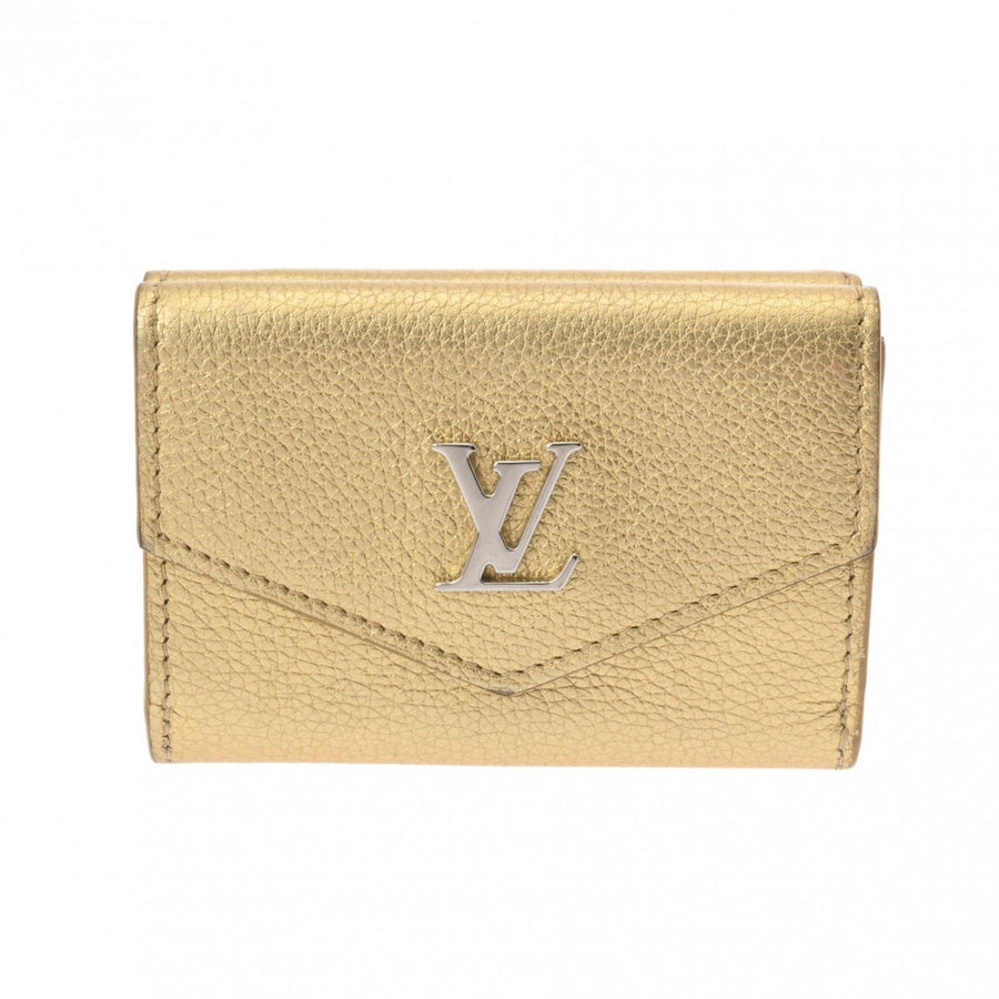 Louis Vuitton Leather Lockmini Bag with Gold-Tone Accents