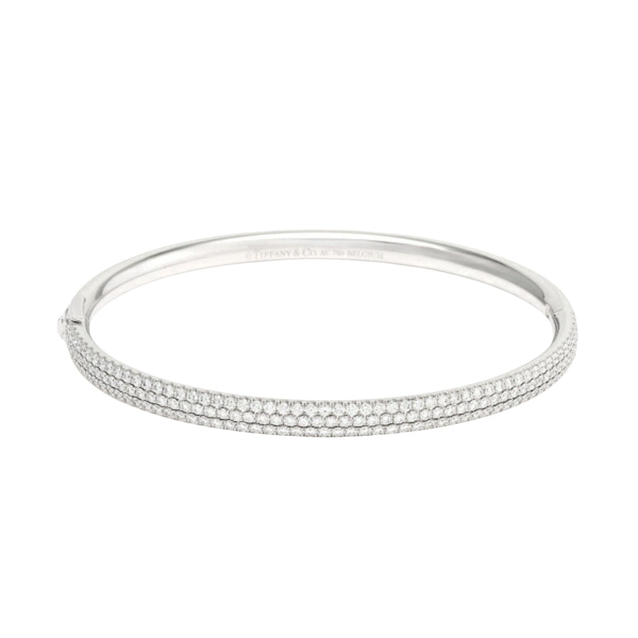 Tiffany & Co. White Gold Metro Bracelet with Box and Case