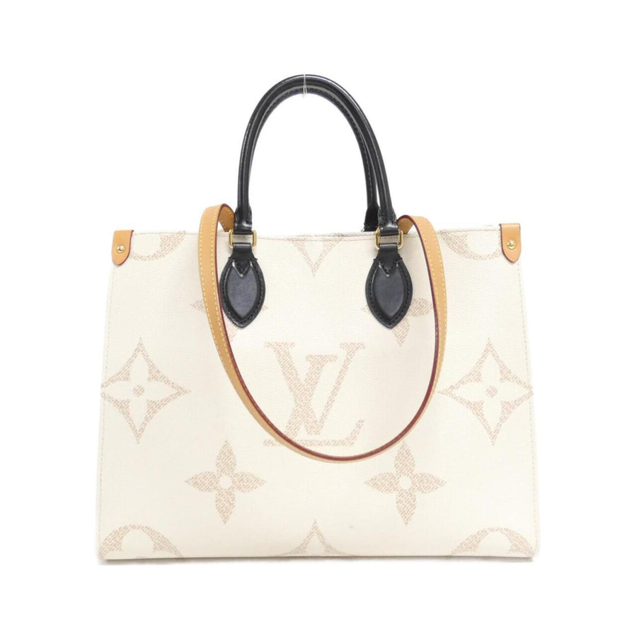 Louis Vuitton Onthego Canvas Tote Bag with Slightly Rubbed Corners and Good Metal Fittings