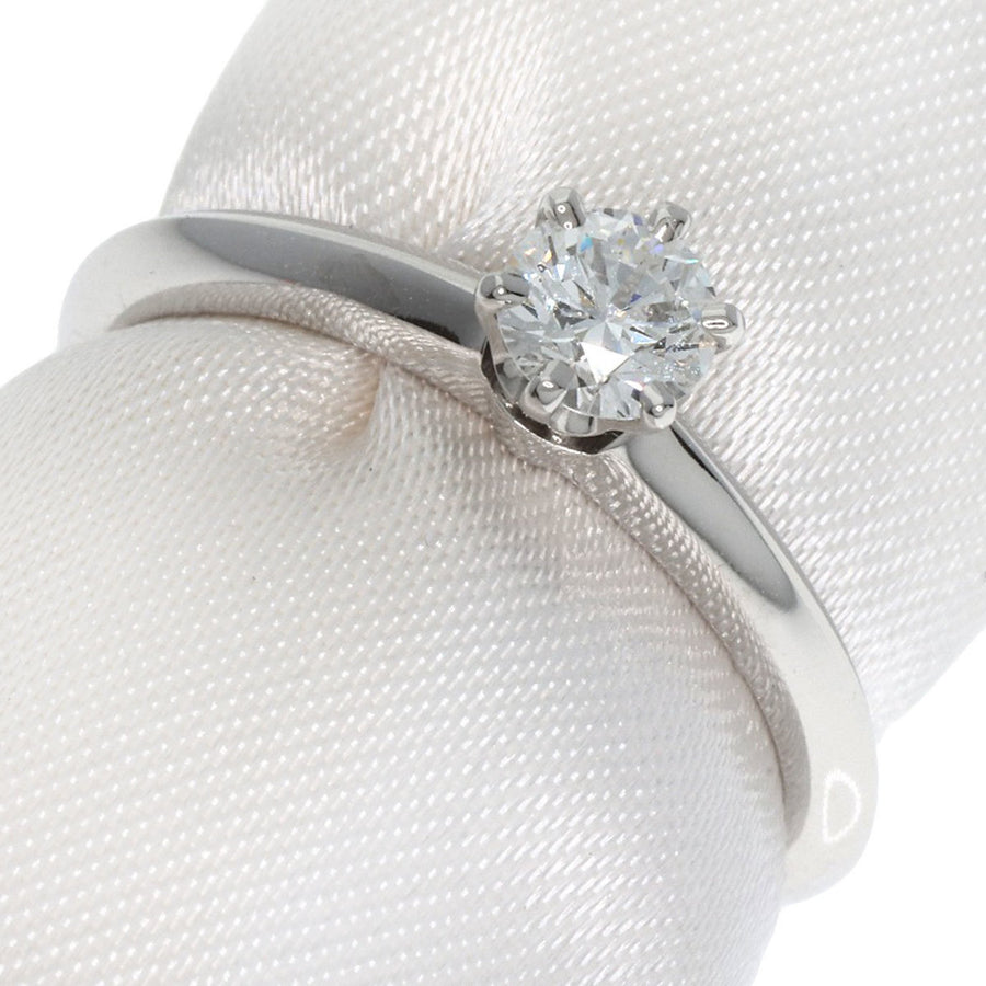 Tiffany & Co. Platinum Solitaire Ring with Slight Scratches
