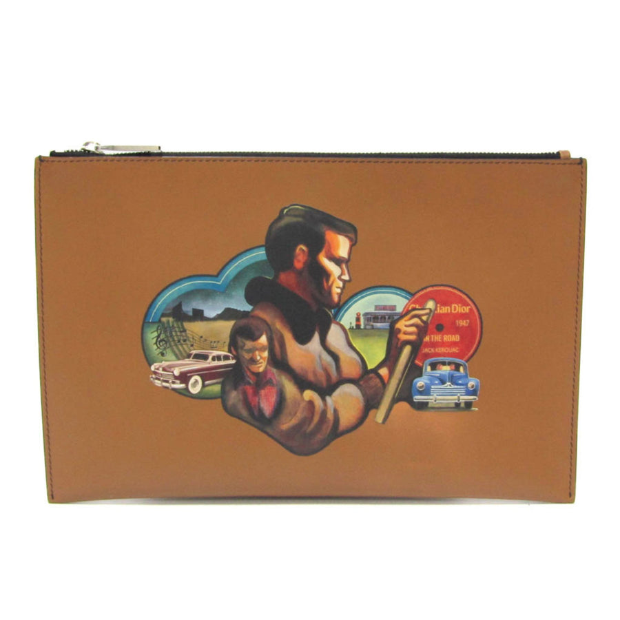 Dior On The Road Clutch  Leather