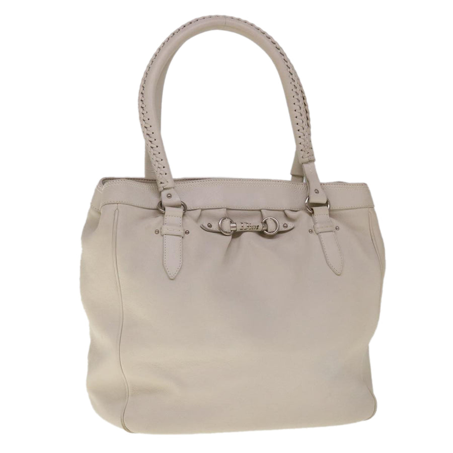 Dior BraidedHandle Tote Bag Beige Leather