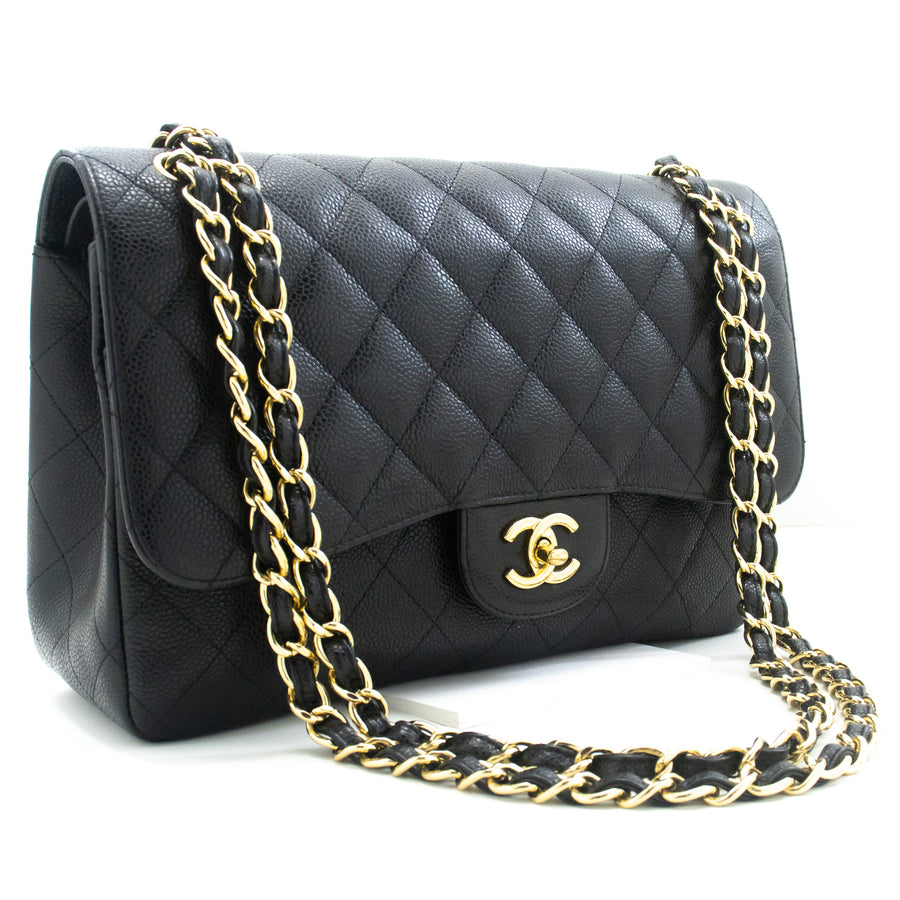 Chanel Classic Double Flap Bag Caviar Leather