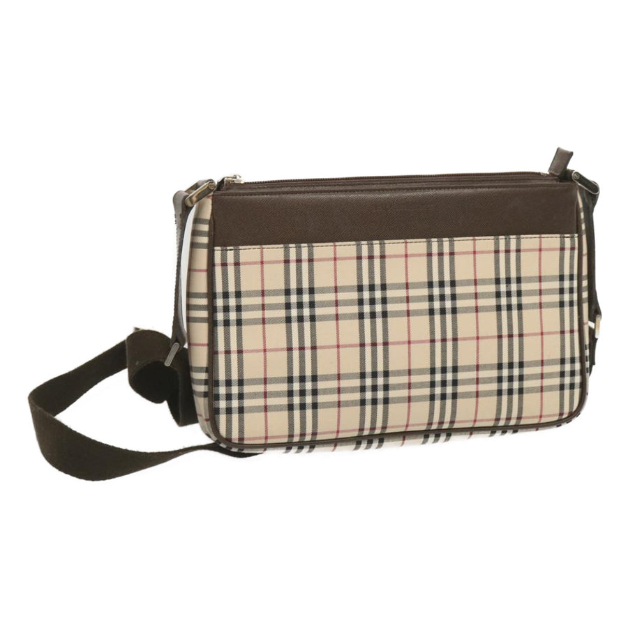 Burberry Beige Plaid Crossbody Bag