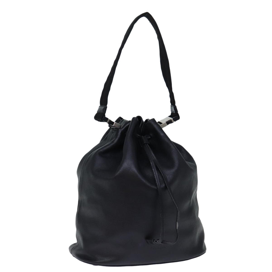 Prada Leather Drawstring Bucket Bag
