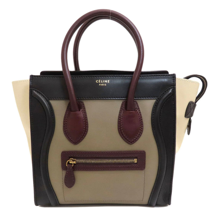 Celine Nano Luggage Tote TriColor handbag