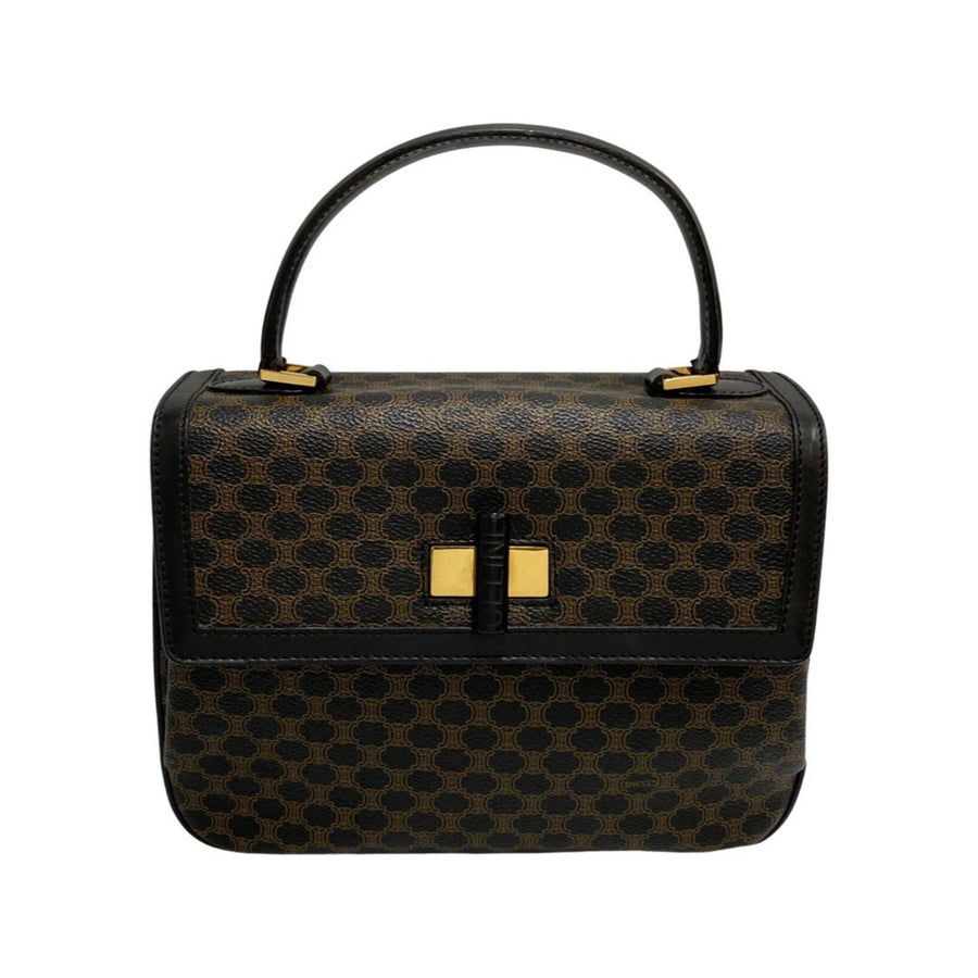 Celine Vintage Box Bag Triomphe Canvas
