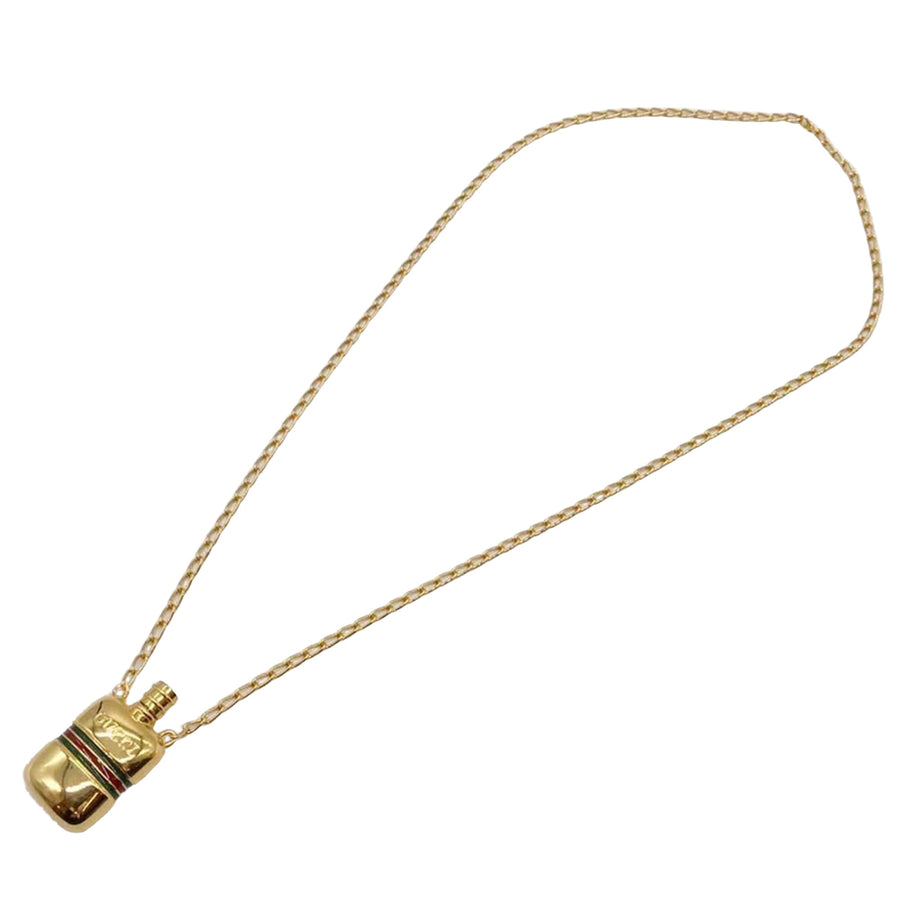 Gucci Bottle Pendant Necklace Gold Chain