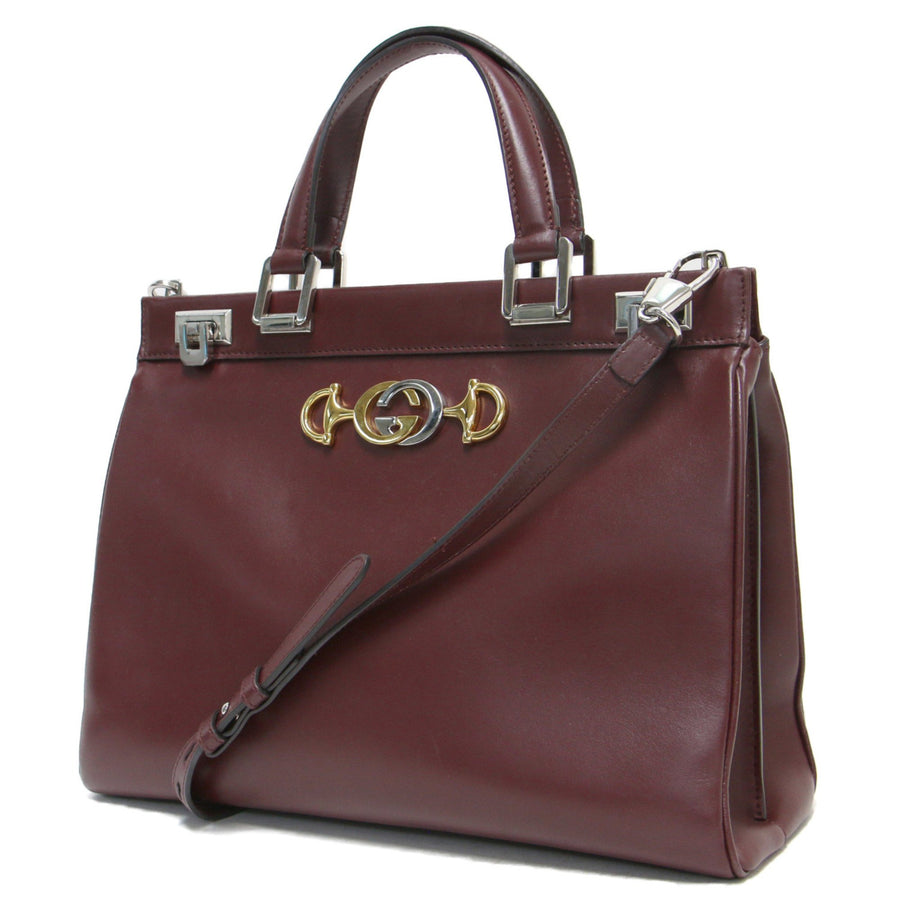 Gucci Horsebit 1955 Burgundy Leather Shoulder Bag