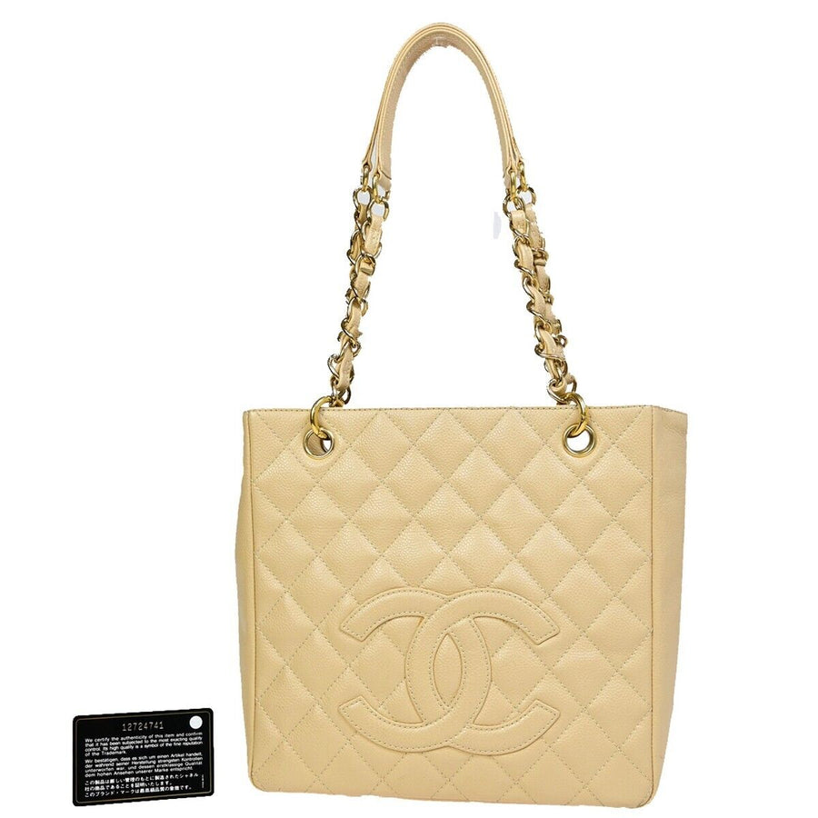 Chanel Classic Tote Beige Lambskin