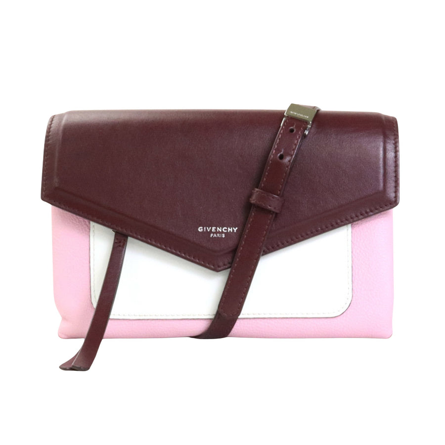 Givenchy GV3 Crossbody Bag BurgundyPinkWhite