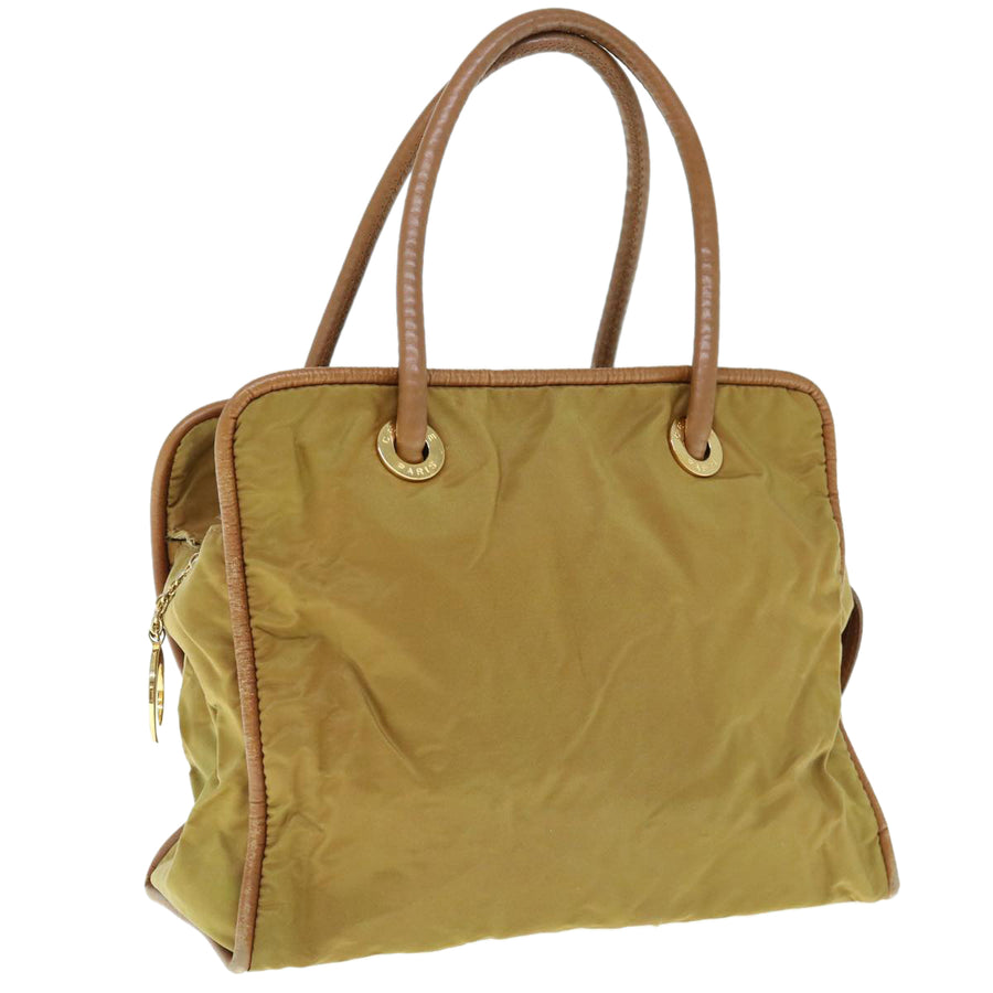 Celine Vintage Nylon Tote Mustard Yellow
