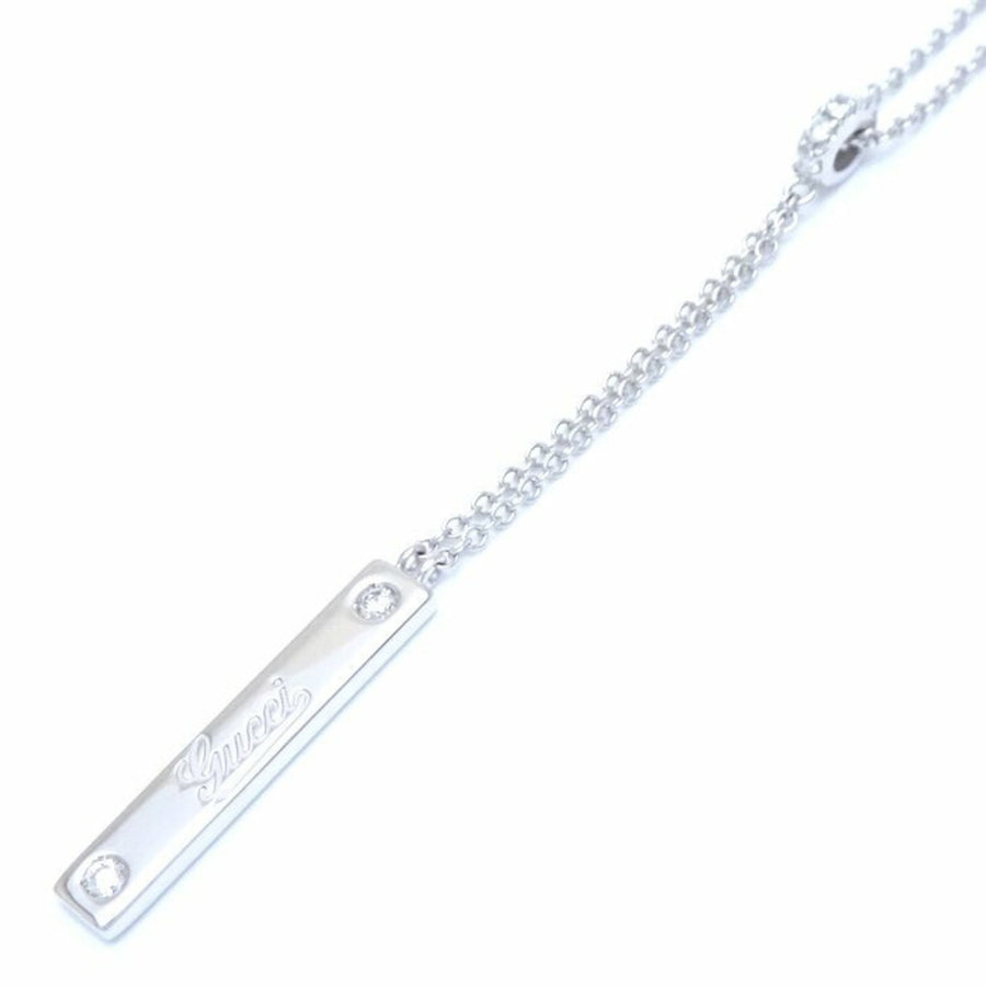 Gucci Bar Necklace Silver Style