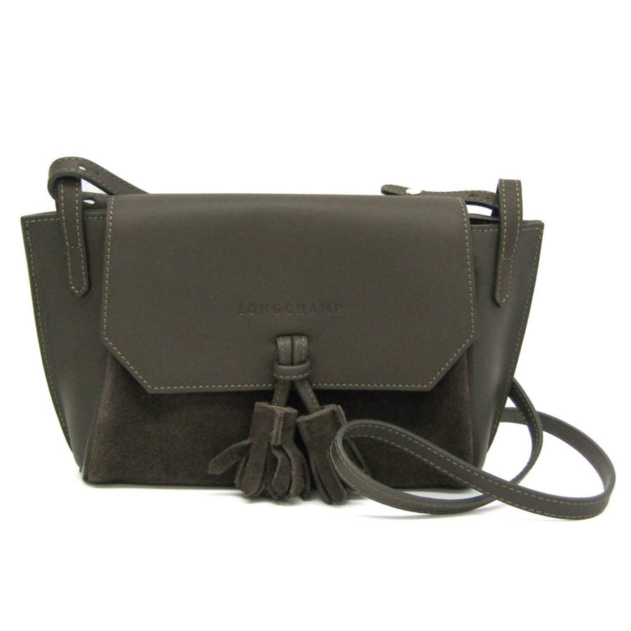 Longchamp Roseau Crossbody Bag Leather Suede
