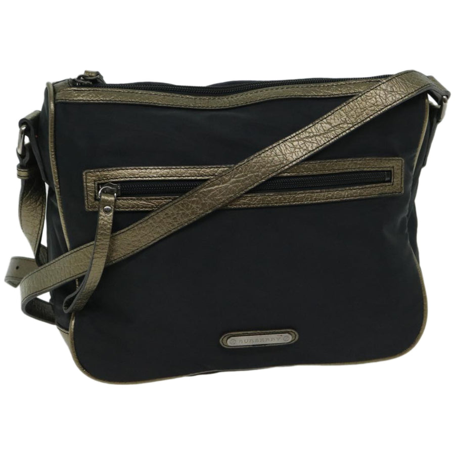 Burberry Crossbody Bag Nylon Gold Trim