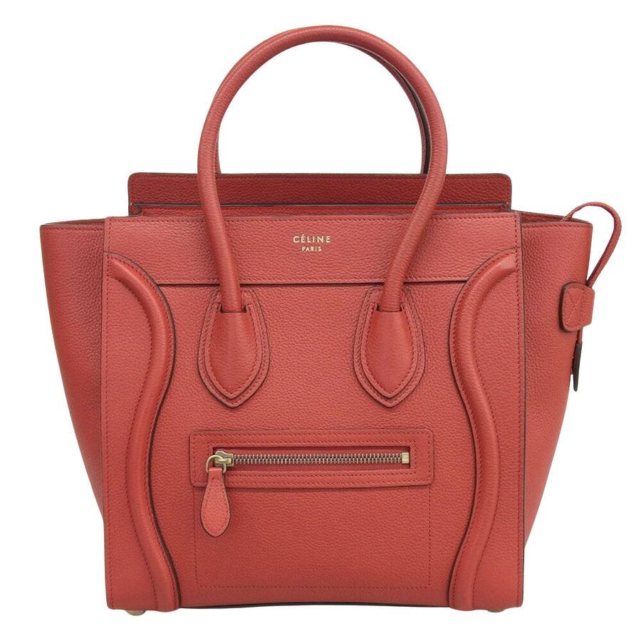 Celine Nano Luggage Tote 168702 Red