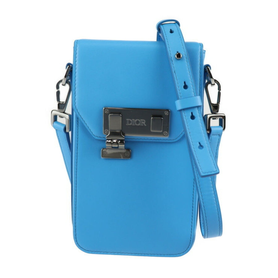 Dior Dior Caro Clutch  Blue Leather