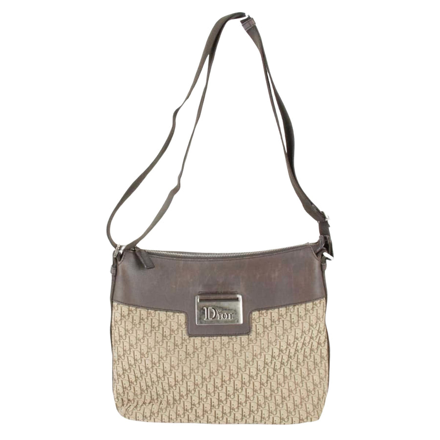 Dior Vintage Dior Shoulder Bag Beige and Brown