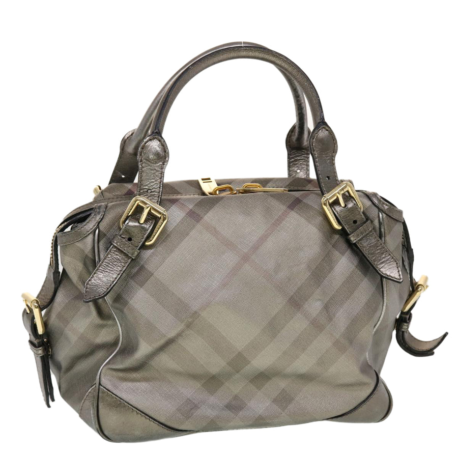 Burberry Metallic Check Satchel