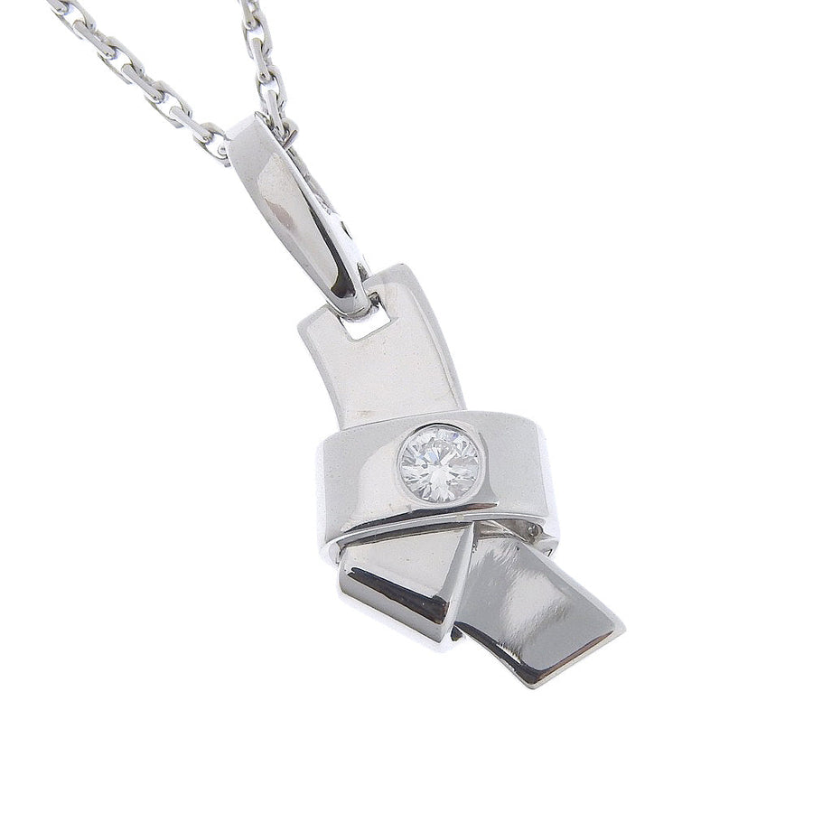 Cartier Love Knot Diamond Pendant Necklace
