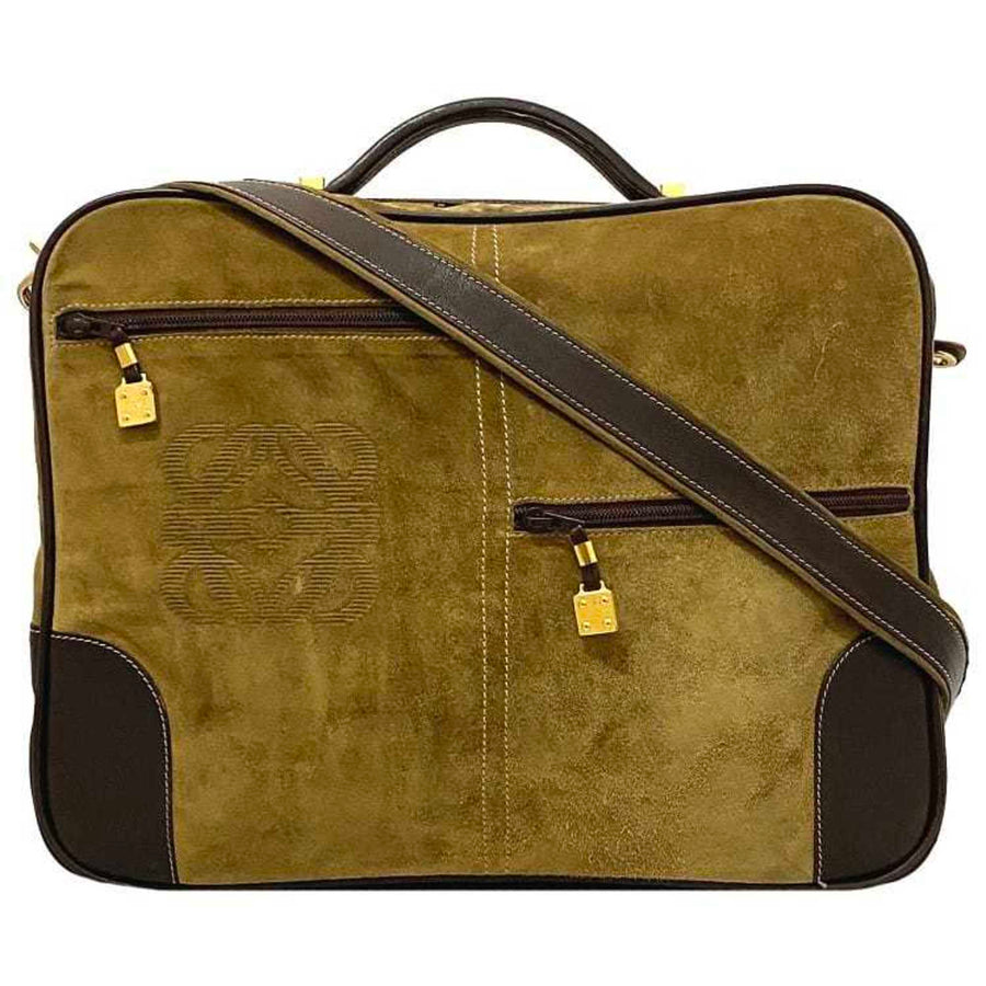 Loewe uede houlder Bag Anagram tyle