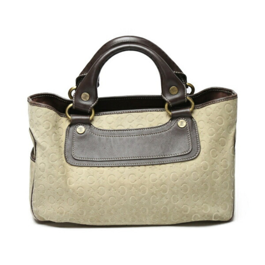 Celine Cabas Beige and Brown Tote