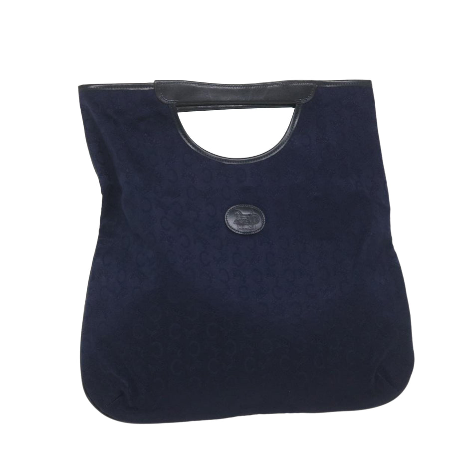 Celine Vintage Monogram Tote Navy Blue