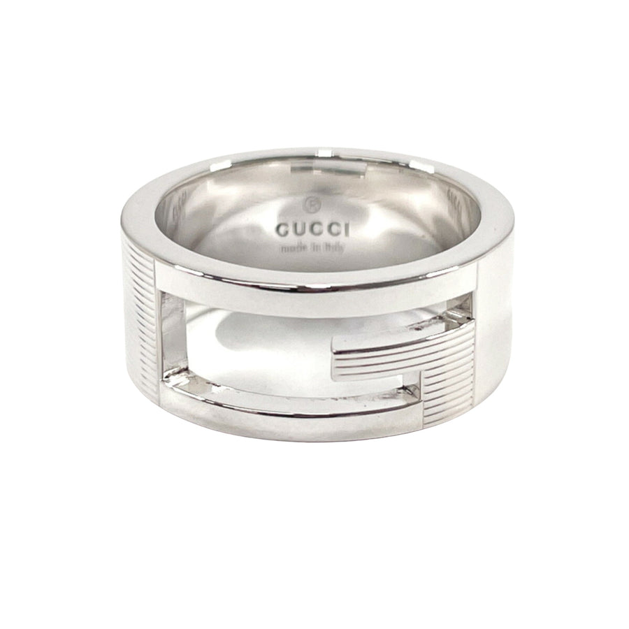 Gucci Cutout G Ring Silver Style