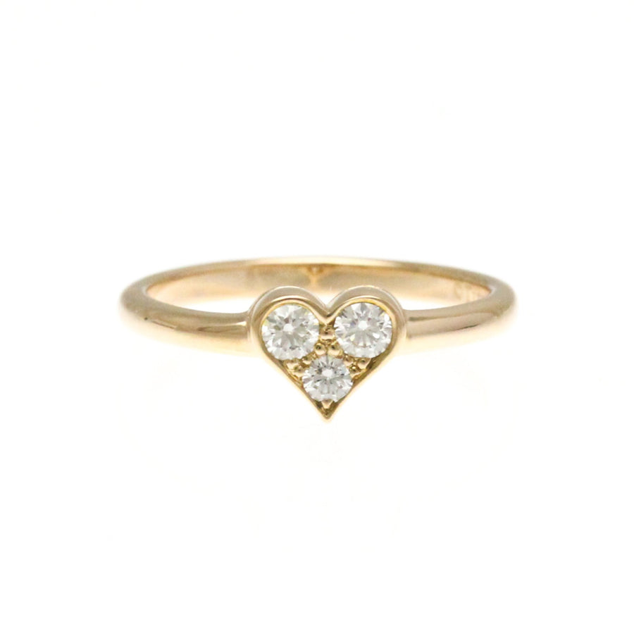 Tiffany & Co. Heart Ring ThreeStone Diamond