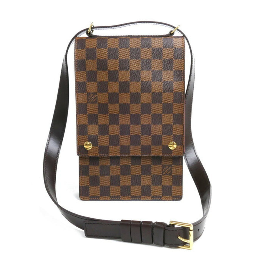 Louis Vuitton Pochette Damier Ebene Canvas Shoulder Bag