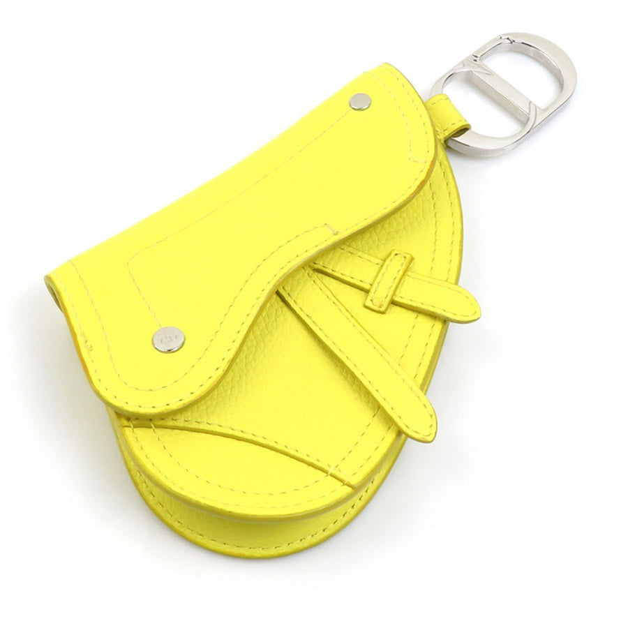 Dior Dior Caro Keychain  Yellow Lambskin