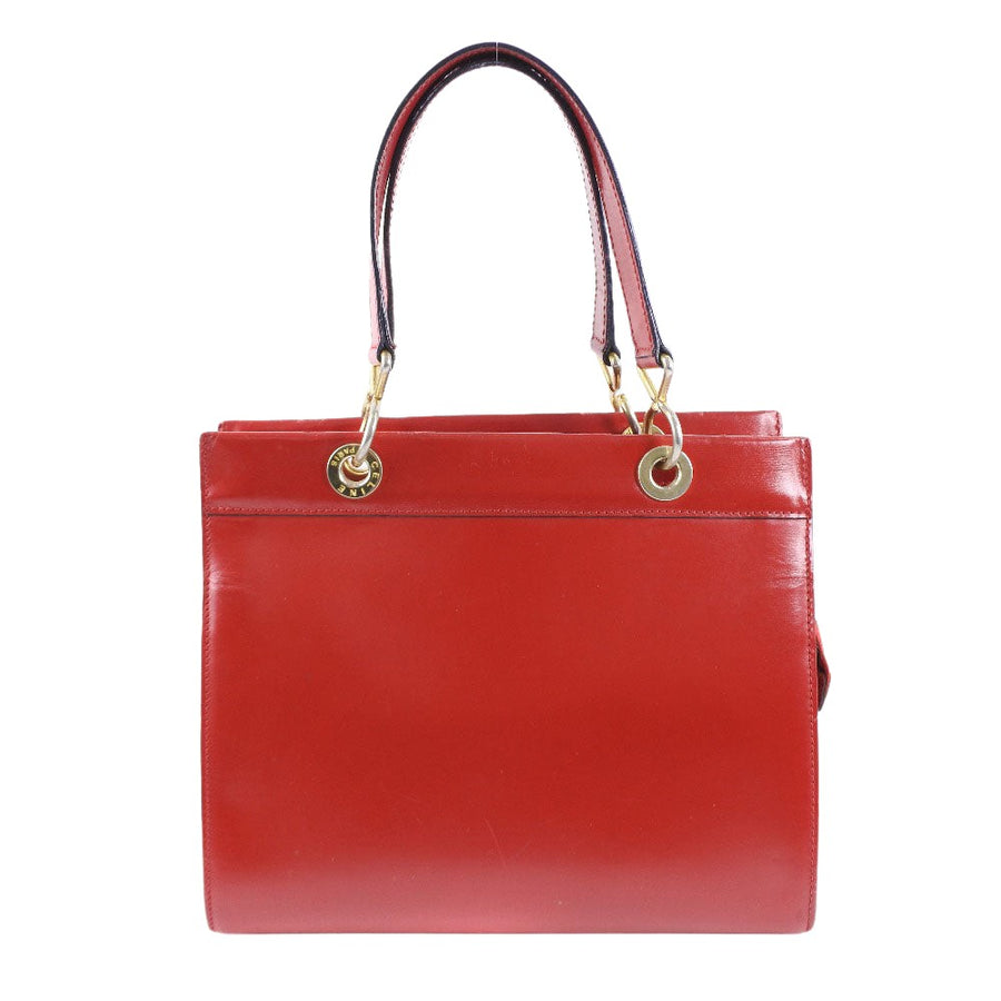 Celine Vintage Red Leather Tote