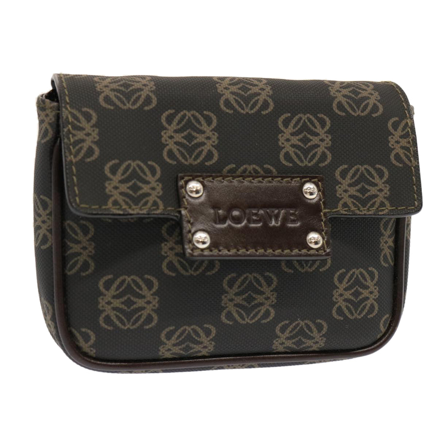 Loewe Anagram Pouch Brown Clutch