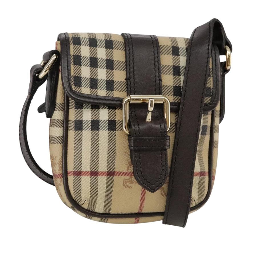 Burberry Nova Check Canvas Shoulder Bag