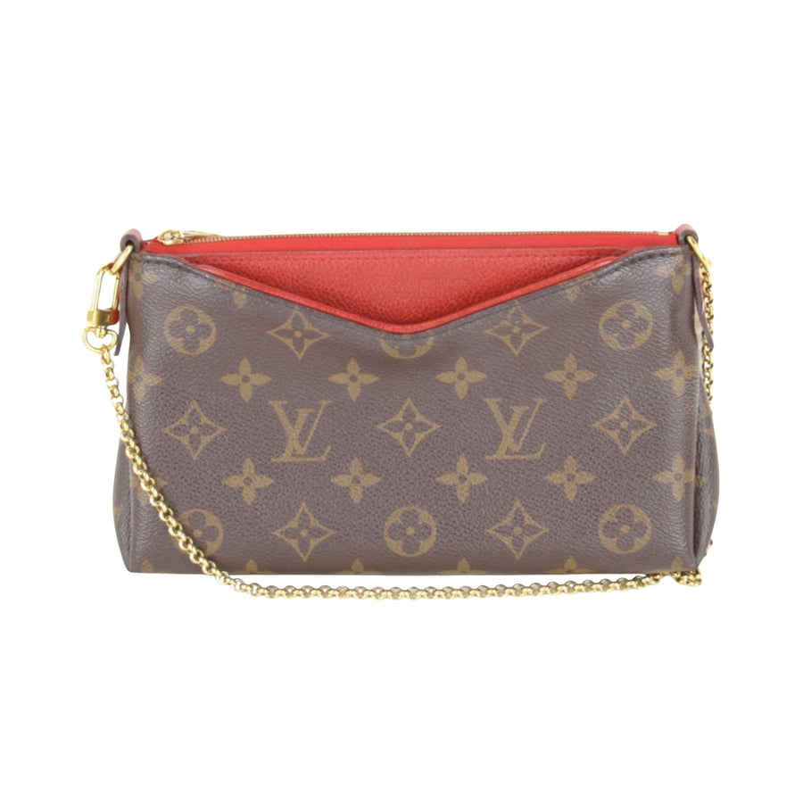 Louis Vuitton Canvas Shoulder Bag with Manual and Strap