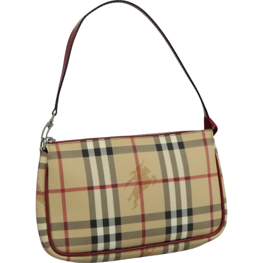 Burberry Nova Check Canvas Shoulder Bag