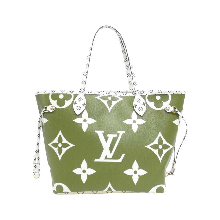 Louis Vuitton Neverfull MM Leather Tote Bag