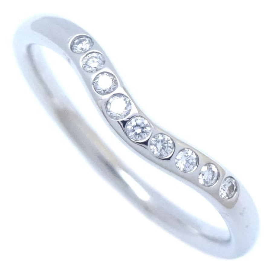 Tiffany & Co. Curved Platinum Band in Excellent Condition