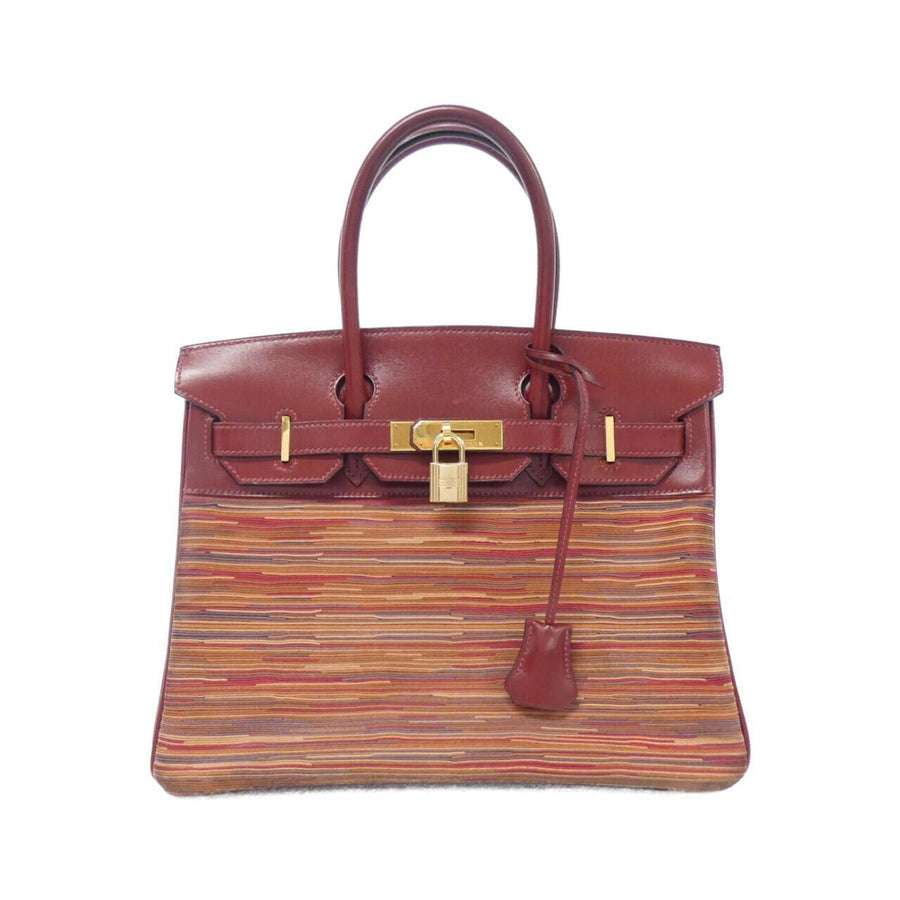 Hermes Luxurious Leather Birkin Handbag with Box and Accessories