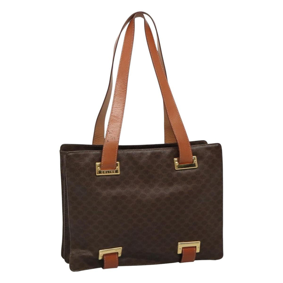 Celine Macadam Canvas Shoulder Bag with Minor Wear