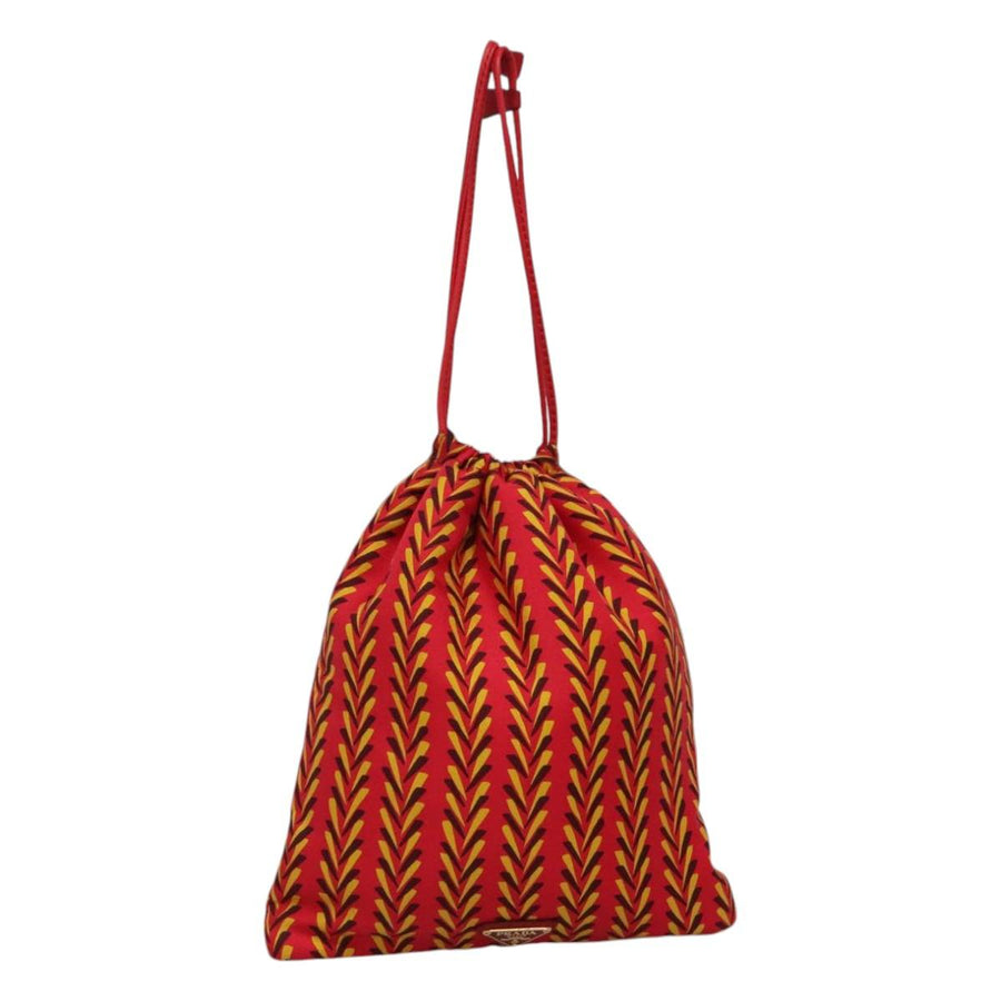 Prada Silk Tessuto Bag with Adjustable Strap and Metal Fittings