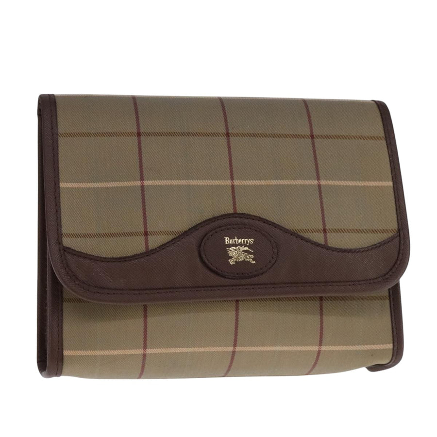 Burberry Canvas Check Pattern Shoulder Bag