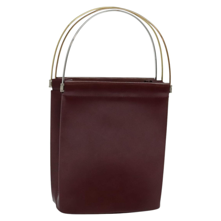 Cartier Leather Trinity Handbag with Handle Drop and Metal Fittings
