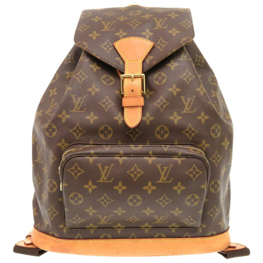 Louis Vuitton Luxury Canvas Backpack with Good Condition and Slight Wear