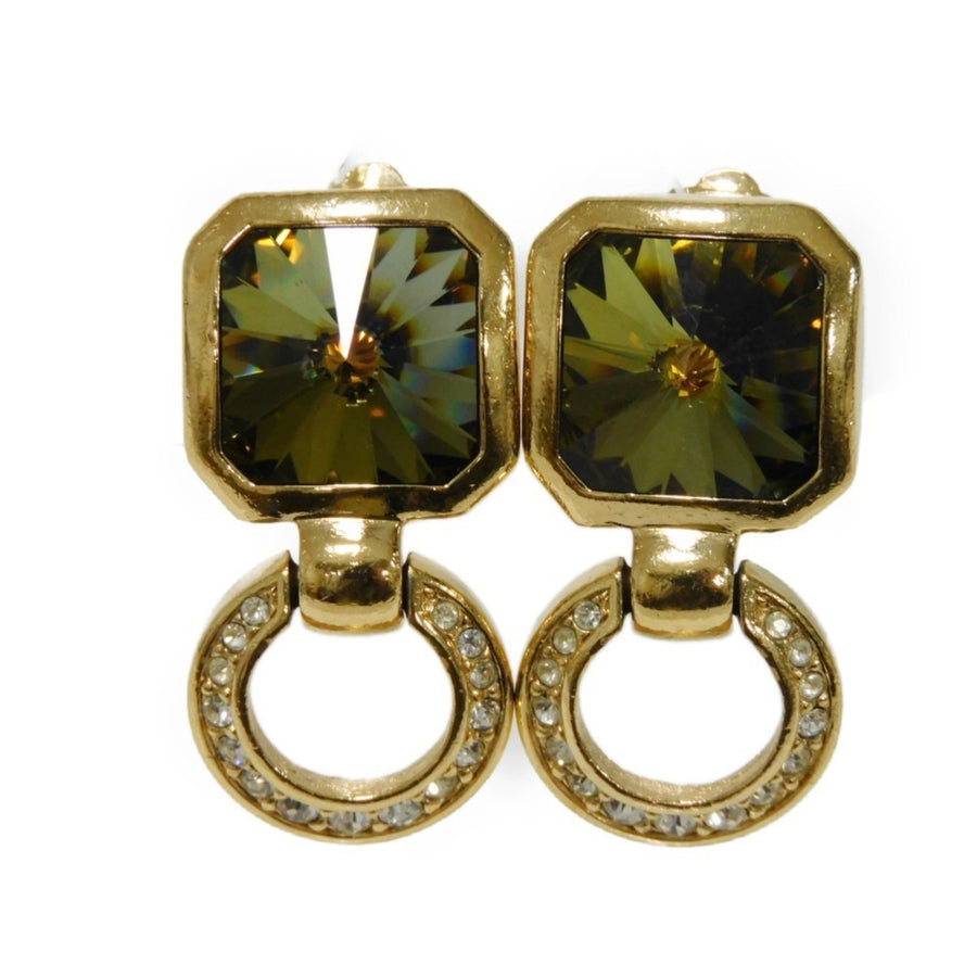 Dior Gold Plated Earrings with Minimal Scratches