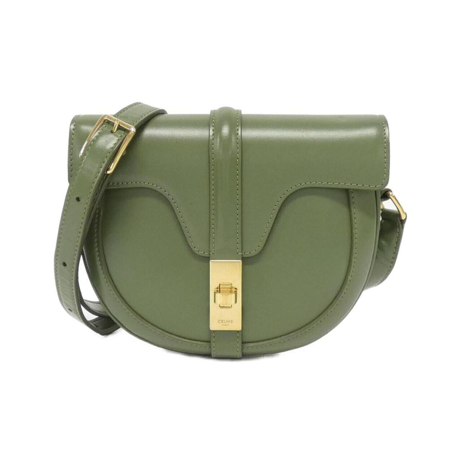 Celine Leather Besace Shoulder Bag with Dust Bag