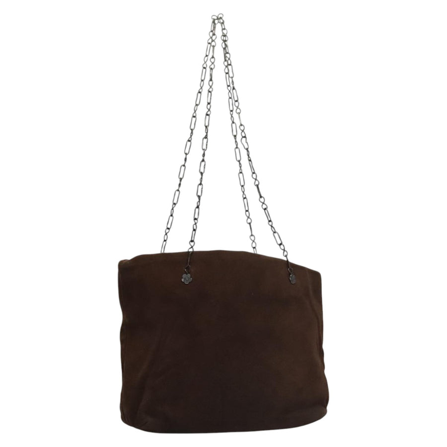 Prada Suede Shoulder Bag with Slight Wear from Italy