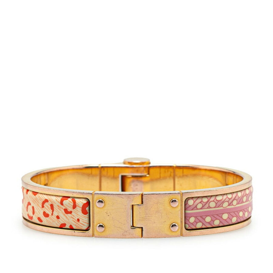 Hermes Gold Plated Charniere Bracelet