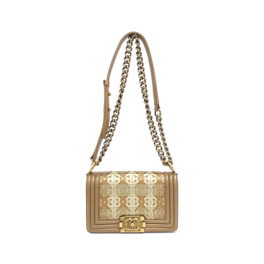 Chanel Luxurious Leather Boy Bag with Box and Dust Bag