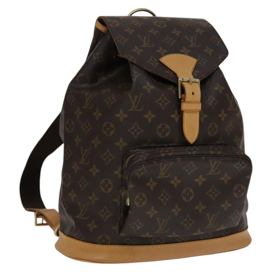 Louis Vuitton Canvas Montsouris GM Backpack with Dust Bag
